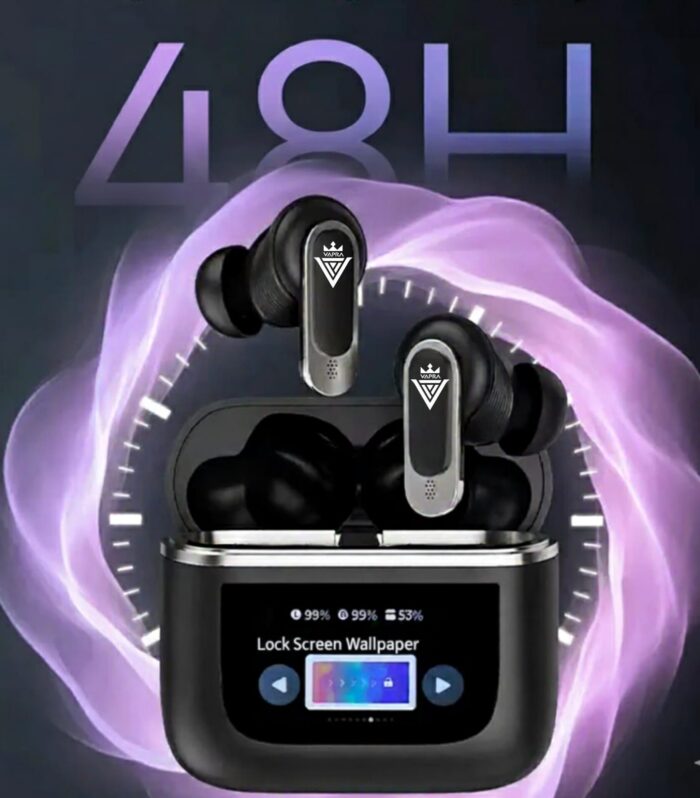 VAPRA 28 – Touch Control TWS Earbuds | 48H Playback | Active Noise Cancellation | Pop Rockstar Music Modes | Find My Earbuds